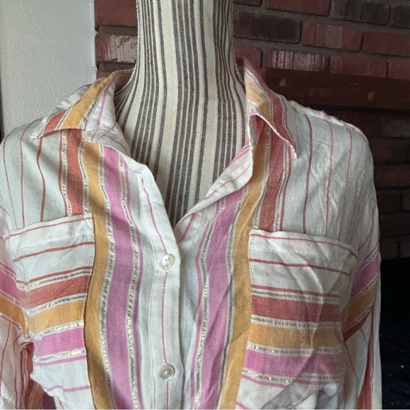 L*Space St. Lucia Cropped Top in Vaca Stripe Sz S/M - Picture 6 of 10